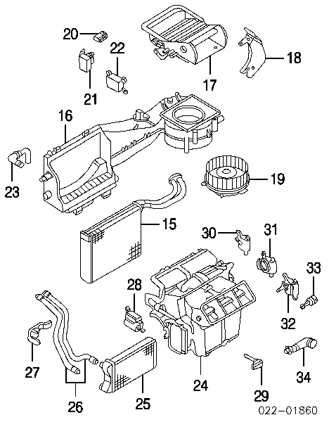 350218424000 Magneti Marelli chłodnica nagrzewnicy (ogrzewacza)