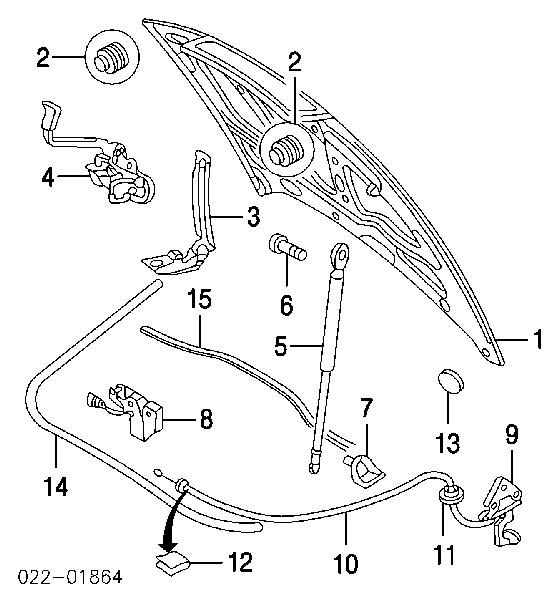 Rączka otwierania maski Seat Exeo ST (3R5)