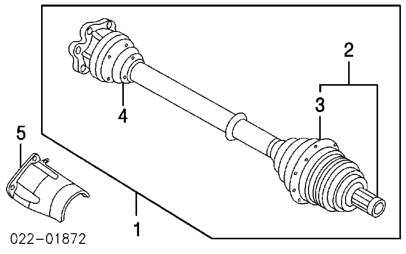 Półoś napędowa przednia Audi A4 B7 (8EC)