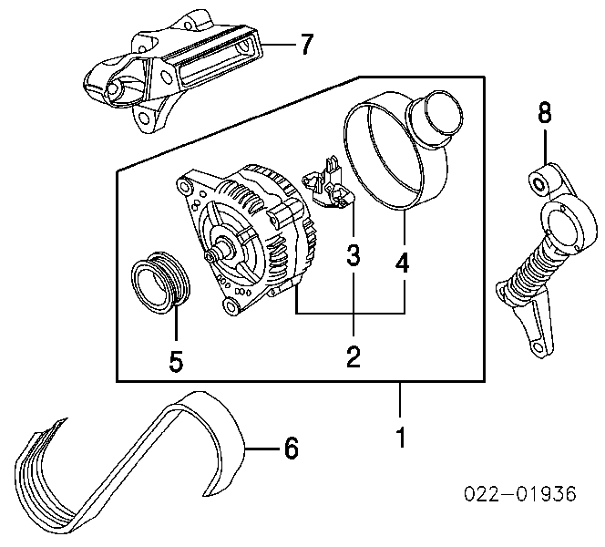 Pasek wielorowkowy Mitsubishi Grandis