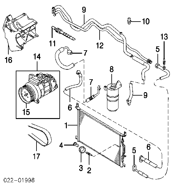 Uszczelka pierścieniowa rury klimatyzacji Citroen C4 2 (B7)