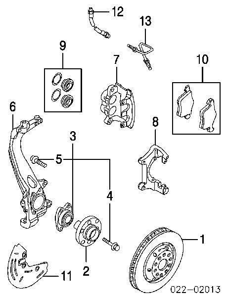 Piasta przednia KLPAU011 NTY