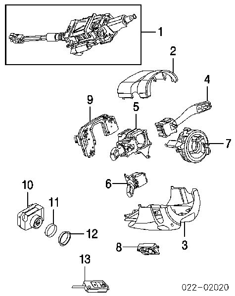 Pierścień kontaktowy AIRBAG, taśma kierownicy Audi A4 B7 (8EC)