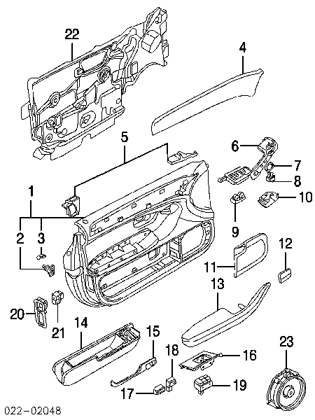 6Q0868241 VAG spinka mocowania okładzin drzwi