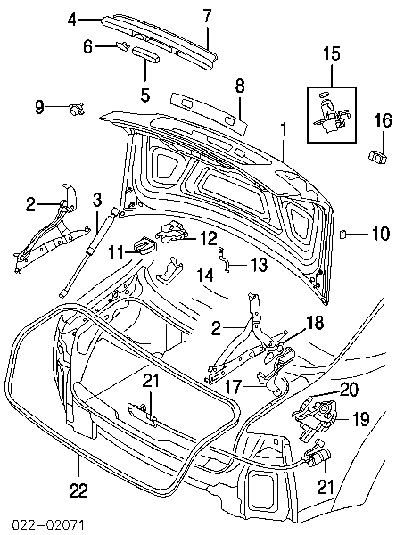 Zamek klapy bagażnika (3/5 drzwi tylnych) Volkswagen Passat (B7, 362)