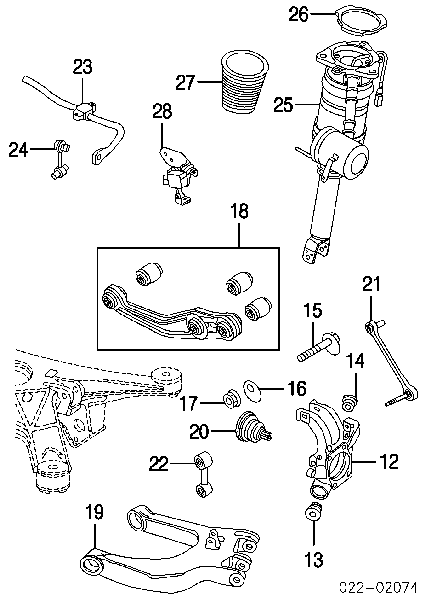 Amortyzator tylny lewy Audi A8 D3 (4E2, 4E8)