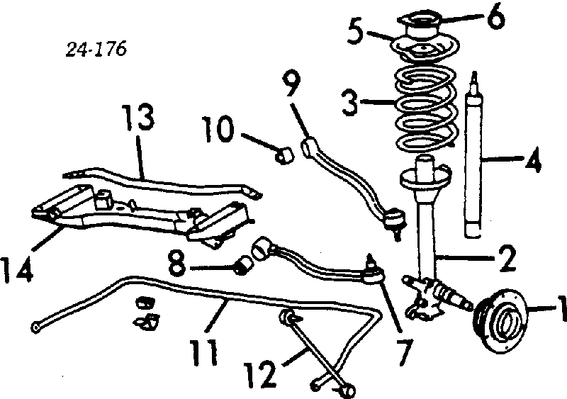 31321124448 BMW amortyzator przedni