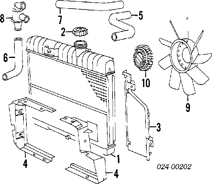 11521719267 BMW wentylator (wirnik chłodnicy)