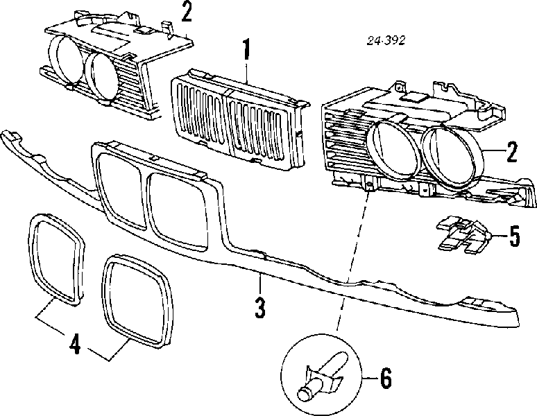 Atrapa chłodnicy prawa FP00579912 FPS