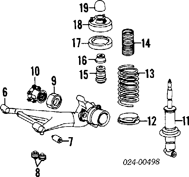 33521138669 BMW amortyzator tylny