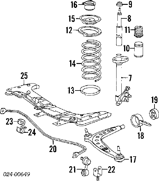 31331131030 BMW Sprężyna przednia