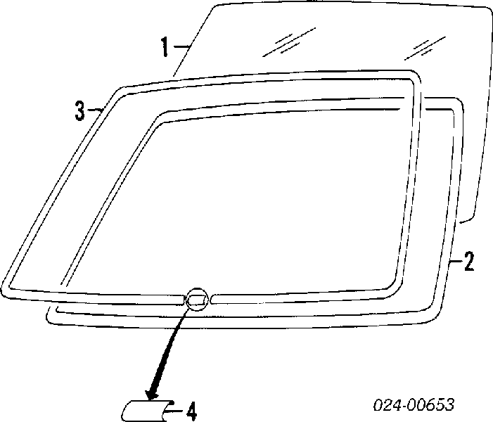 51311884397 BMW Szyba przednia
