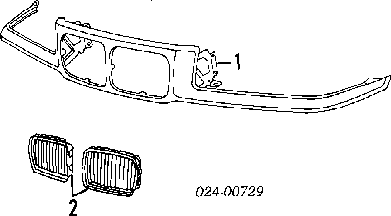 Atrapa chłodnicy FP0060994 FPS