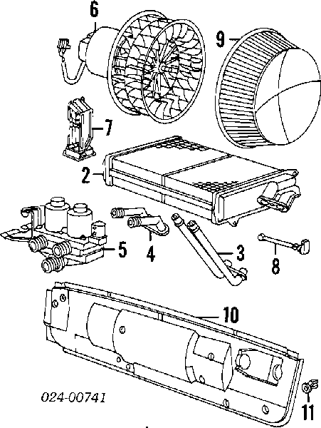 64118390435 BMW chłodnica nagrzewnicy (ogrzewacza)