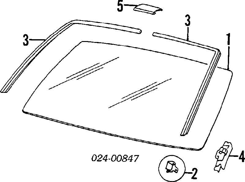 Szyba przednia GS0057D12P Pilkington