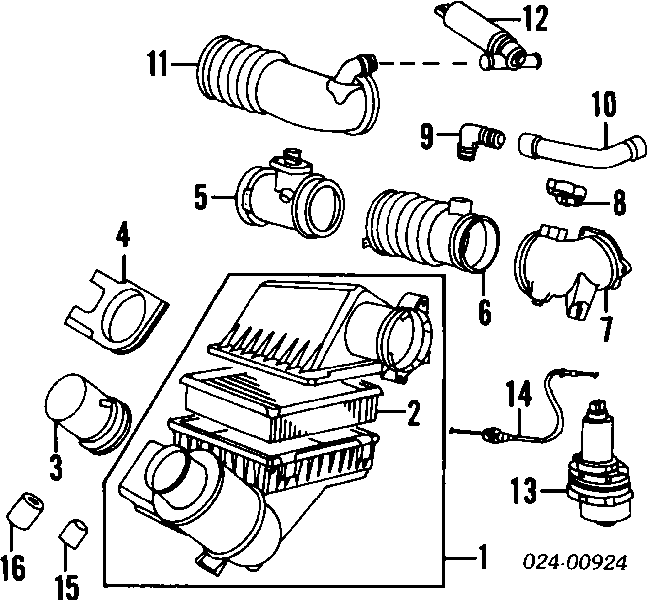 Czujnik położenia przepustnicy (potencjometr) SS1056212B1 Delphi