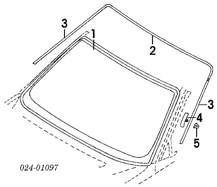 51318125877 BMW Szyba przednia