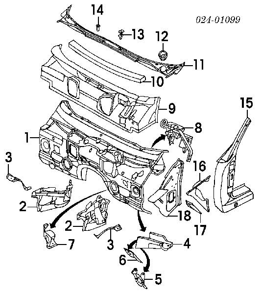 Kratka wycieraczek do BMW 7 (E38)