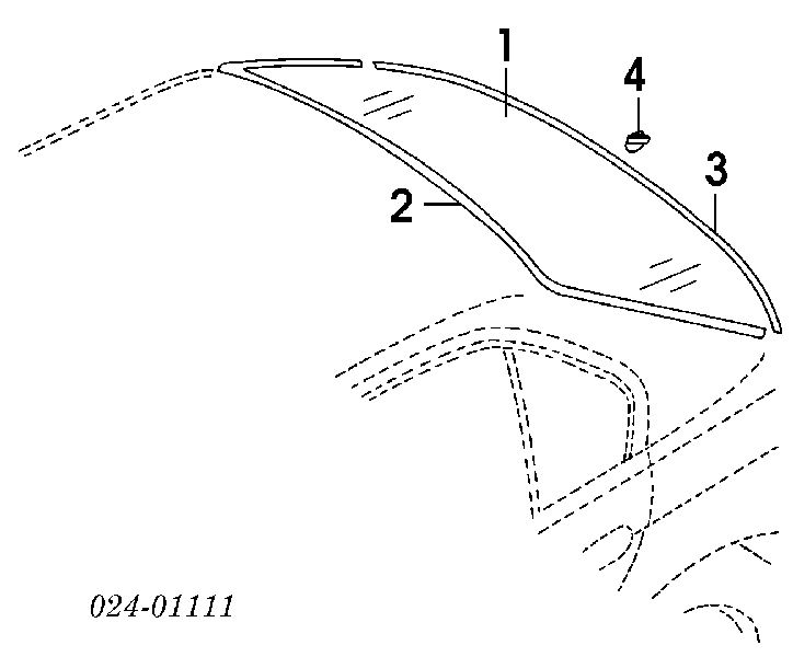 Szyba tylna GS0065D21 XYG