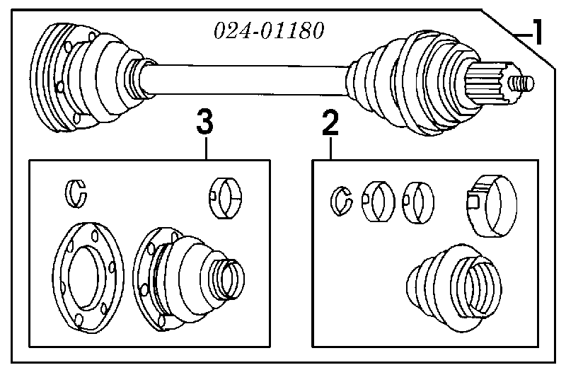 Półoś tylna do BMW 3 (E36)