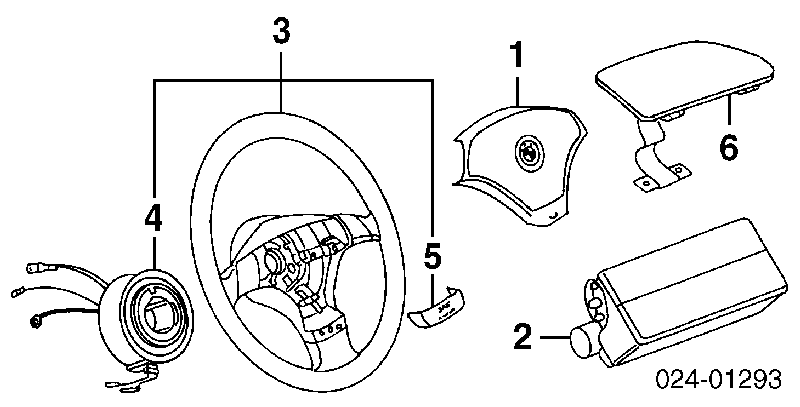 Poduszka powietrzna (Airbag) kierowcy do BMW 3 (E36)