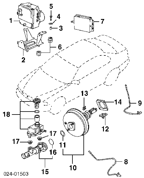 Czujnik ABS przedni 34521182076 BMW