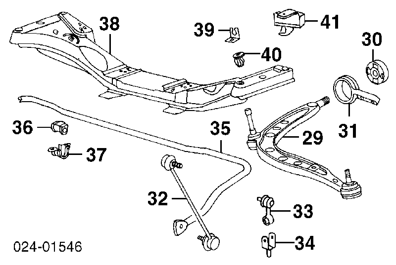 31351090860 BMW tuleja stabilizatora przedniego