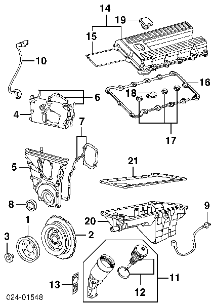 Uszczelka miski olejowej silnika 701973720 Victor Reinz