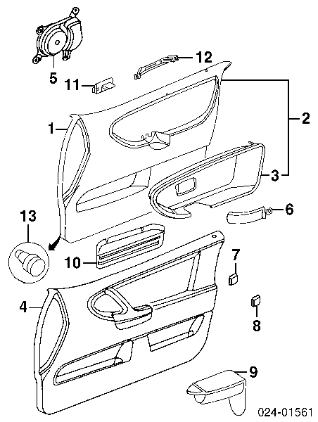 50267037 HB Autoelektrik spinka mocowania okładzin drzwi