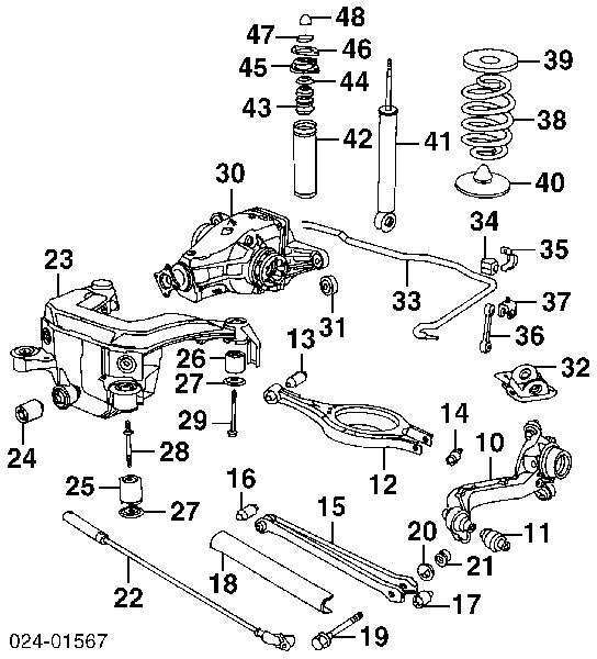 33521090831 BMW amortyzator tylny