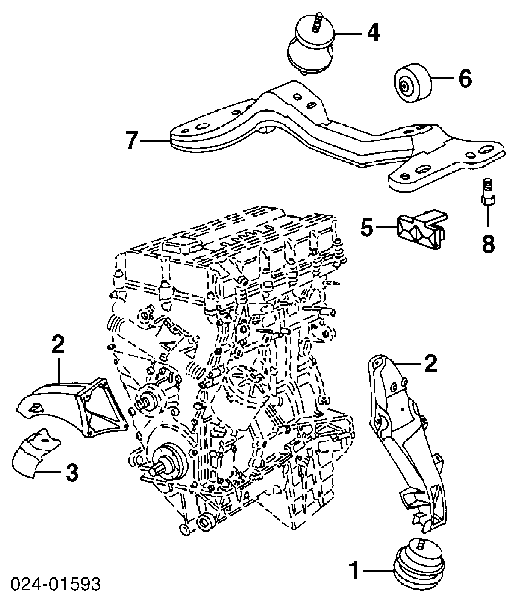 11811141653 BMW poduszka (podpora silnika lewa/prawa)