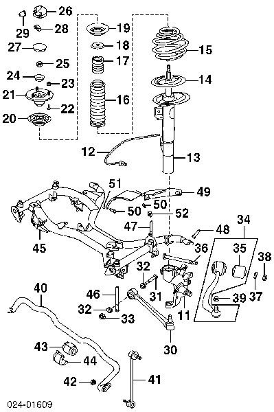 DSB339G Denckermann amortyzator przedni prawy