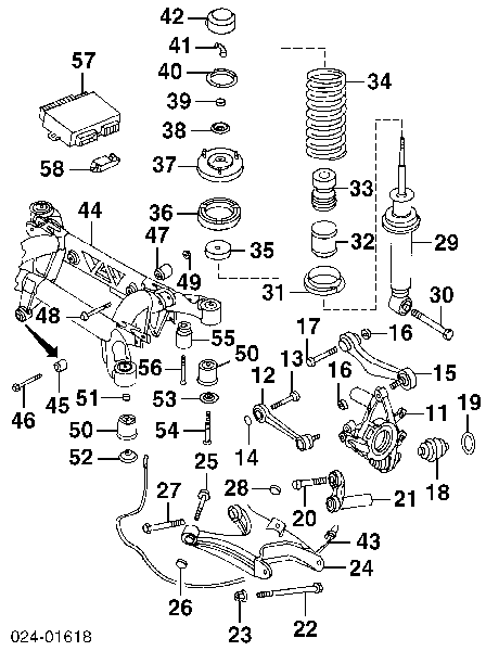 Amortyzator tylny do BMW 7 (E38)