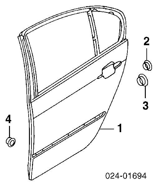 41527034154 BMW drzwi tylne prawe