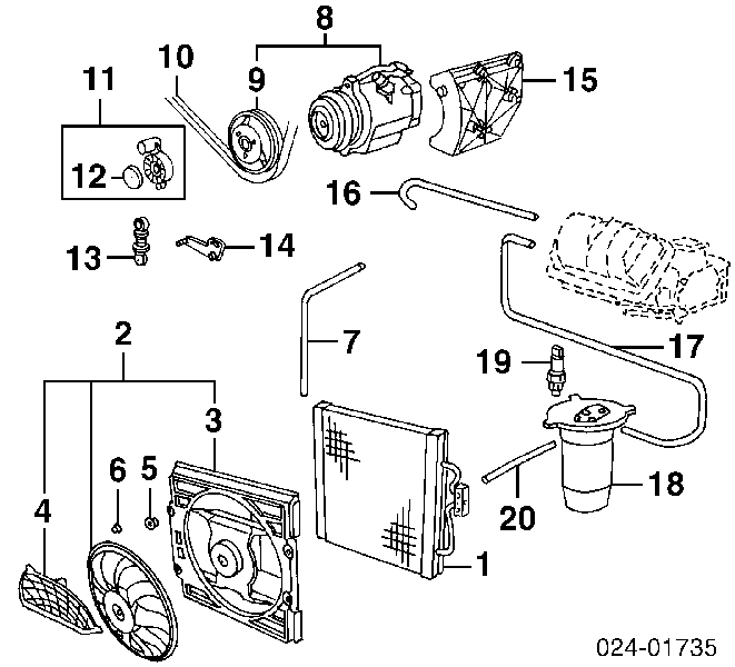 64528391880 BMW sprężarka klimatyzacji