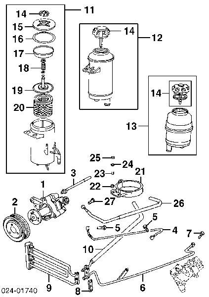 32411093129 BMW przewód hydraulicznego układu wspomagania niskiego ciśnienia, od maglownicy do chłodnicy