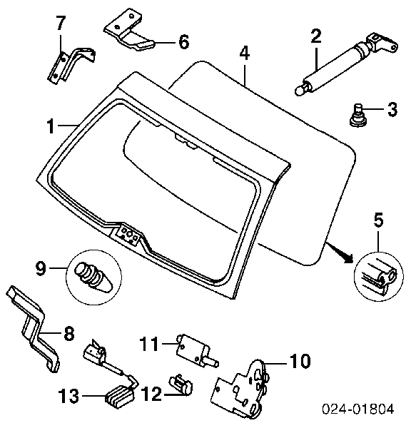 51248190688 BMW Amortyzator klapy bagażnika (3/5 drzwi-tylnych)
