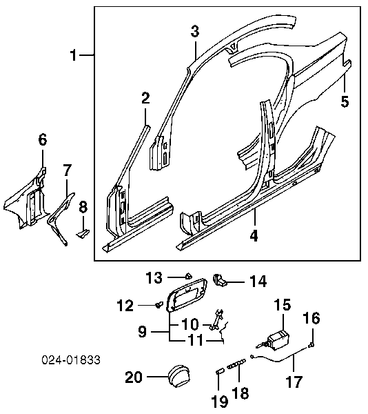 51178208246 BMW klapka wlewu paliwa