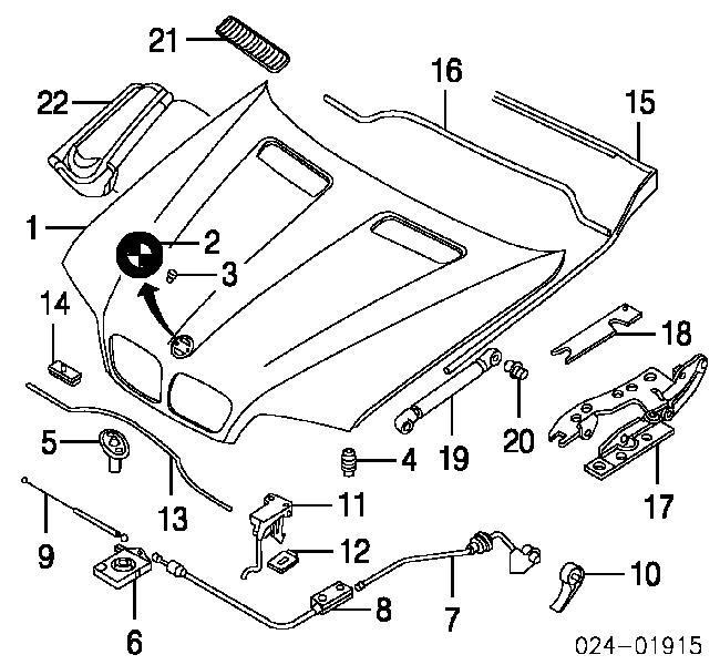 Maska silnika do BMW X5 (E53)