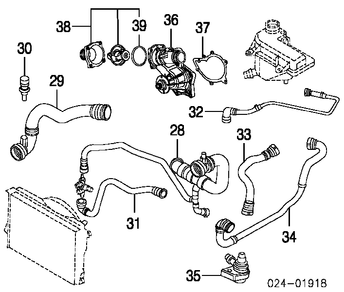 64116950240 BMW pompa chłodzenia wodą, dodatkowa elektryczna