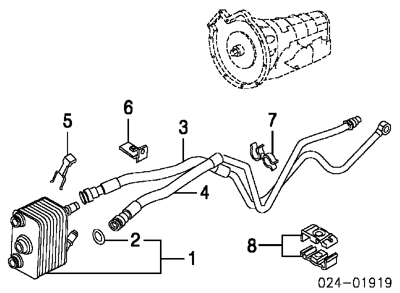 TOPT1220001 Bapmic chłodnica automatycznej/mechanicznej skrzyni biegów