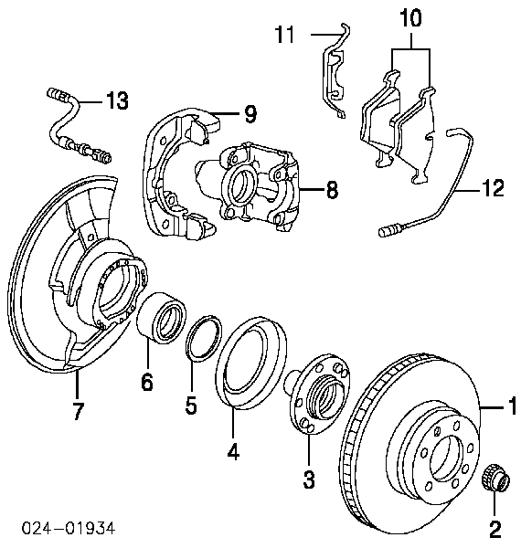 Piasta przednia N1059 Metzger