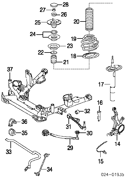 BACB12636004 Bapmic osłona amortyzatora przedniego