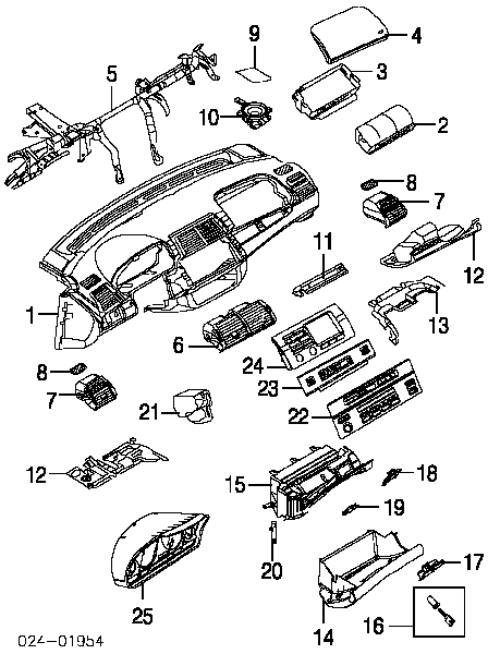 Schowek do BMW X5 (E53)