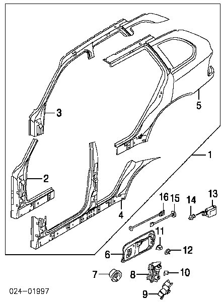 51170149211 BMW zawias klapki wlewu paliwa