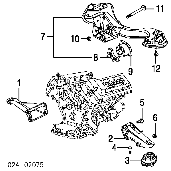 Belka mocowania skrzyni biegów do BMW X5 (E53)