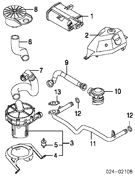 11721438102 BMW króciec wentylacji kadłuba (separatora oleju)