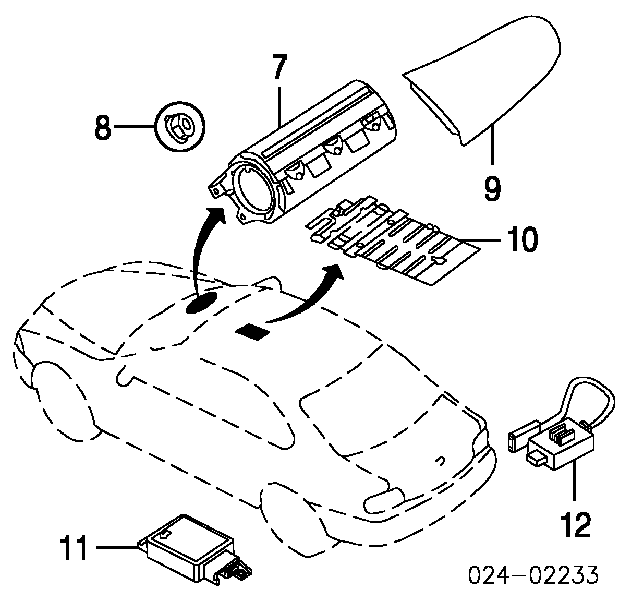 65776920848 BMW sterownik poduszki bezpieczeństwa