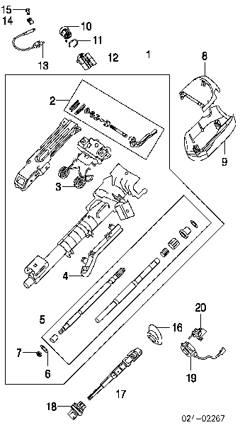 Przegub wału kolumny kierowniczej do BMW 3 (E46)