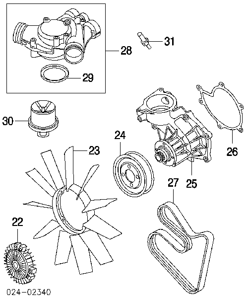 Pas napędowy mechanizmów do Honda Accord IX CR
